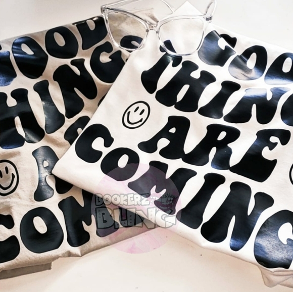 Tan Good Things Aesthetic Tshirt - Picture 3 of 3